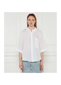 HUGO Lniana koszula Evona | Loose fit ze sklepu Gomez Fashion Store w kategorii Koszule damskie - zdjęcie 184996822