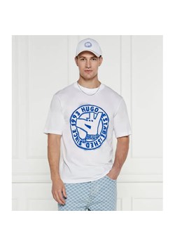 Hugo Blue T-shirt | Regular Fit ze sklepu Gomez Fashion Store w kategorii T-shirty męskie - zdjęcie 184997012
