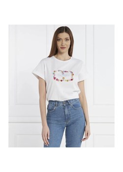 TWINSET T-shirt RICAMO FIORI | Regular Fit ze sklepu Gomez Fashion Store w kategorii Bluzki damskie - zdjęcie 184997121
