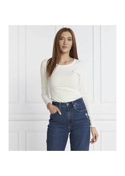 Tommy Hilfiger Bluzka 5X2 RIB O-NK LS | Slim Fit ze sklepu Gomez Fashion Store w kategorii Bluzki damskie - zdjęcie 184997224