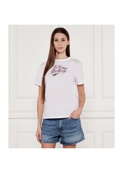 HUGO T-shirt Damacia_5 | Regular Fit ze sklepu Gomez Fashion Store w kategorii Bluzki damskie - zdjęcie 184997683