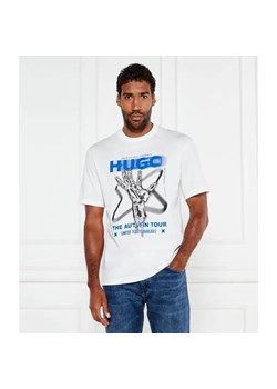 Hugo Blue T-shirt Nopix | Regular Fit ze sklepu Gomez Fashion Store w kategorii T-shirty męskie - zdjęcie 184999053