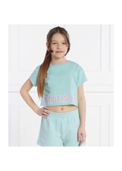 Patrizia Pepe T-shirt MAGLIA | Cropped Fit ze sklepu Gomez Fashion Store w kategorii Bluzki dziewczęce - zdjęcie 185002453