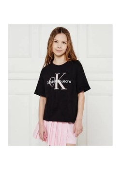 Calvin Klein Jeans T-shirt | Relaxed fit ze sklepu Gomez Fashion Store w kategorii Bluzki dziewczęce - zdjęcie 185003171