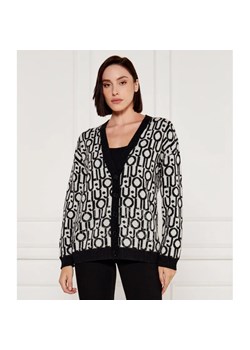 Liu Jo Wełniany kardigan | Loose fit ze sklepu Gomez Fashion Store w kategorii Swetry damskie - zdjęcie 185003484