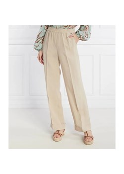 Liu Jo Spodnie | Regular Fit | z dodatkiem lnu ze sklepu Gomez Fashion Store w kategorii Spodnie damskie - zdjęcie 185003492