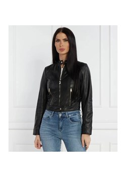 Liu Jo Skórzana kurtka | Cropped Fit ze sklepu Gomez Fashion Store w kategorii Kurtki damskie - zdjęcie 185005134