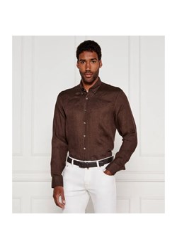 Oscar Jacobson Lniana koszula | Regular Fit ze sklepu Gomez Fashion Store w kategorii Koszule męskie - zdjęcie 185005471
