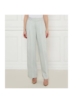 Marc Cain Spodnie WICHITA | flare fit | z dodatkiem lnu ze sklepu Gomez Fashion Store w kategorii Spodnie damskie - zdjęcie 185006062