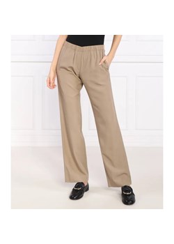 Samsøe Samsøe Spodnie | Regular Fit | z dodatkiem lnu ze sklepu Gomez Fashion Store w kategorii Spodnie damskie - zdjęcie 185006852