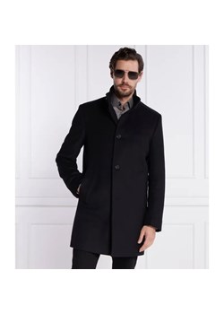 Joop! Wełniany płaszcz Maron | z dodatkiem kaszmiru - id: JO235M000060001 - marki Joop! - 185007011 Joop! Wełniany płaszcz Maron | z dodatkiem kaszmiru ze sklepu Gomez Fashion Store w kategorii Płaszcze męskie - zdjęcie 185007011