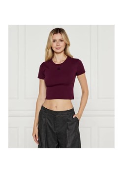 HUGO T-shirt Delanor | Cropped Fit ze sklepu Gomez Fashion Store w kategorii Bluzki damskie - zdjęcie 185007882