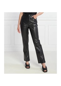Tommy Jeans Spodnie TJW JULIE PLEATHER | Straight fit | high rise ze sklepu Gomez Fashion Store w kategorii Spodnie damskie - zdjęcie 185008032