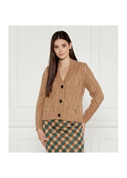 Marc Cain Wełniany kardigan | Loose fit ze sklepu Gomez Fashion Store w kategorii Swetry damskie - zdjęcie 185008392