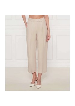 Tommy Hilfiger Spodnie cygaretki | Tapered fit | z dodatkiem lnu ze sklepu Gomez Fashion Store w kategorii Spodnie damskie - zdjęcie 185008771