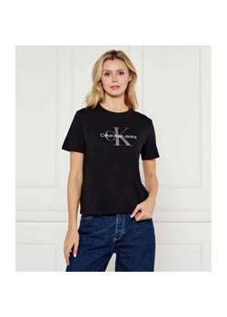 Calvin Klein Jeans T-shirt | Regular Fit ze sklepu Gomez Fashion Store w kategorii Bluzki damskie - zdjęcie 185009160