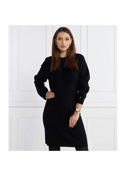 Tommy Hilfiger Wełniana sukienka SMD WOOL CASH WAISTED DRESS | z dodatkiem kaszmiru ze sklepu Gomez Fashion Store w kategorii Sukienki - zdjęcie 185009423