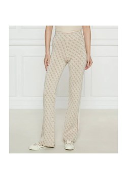 GUESS Spodnie dzianinowe | flare fit ze sklepu Gomez Fashion Store w kategorii Spodnie damskie - zdjęcie 185009541