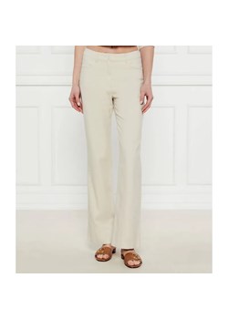 Marc Cain Spodnie | flare fit | z dodatkiem lnu ze sklepu Gomez Fashion Store w kategorii Spodnie damskie - zdjęcie 185009710