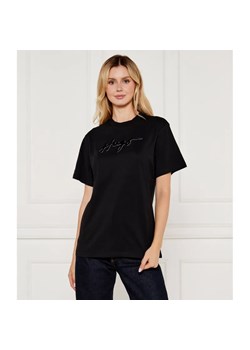 HUGO T-shirt VINTAGE | Loose fit ze sklepu Gomez Fashion Store w kategorii Bluzki damskie - zdjęcie 185010963