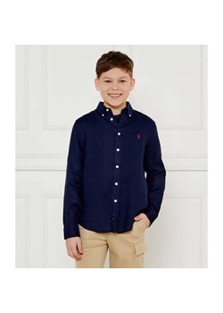 POLO RALPH LAUREN Lniana koszula | Regular Fit ze sklepu Gomez Fashion Store w kategorii Koszule chłopięce - zdjęcie 185010983