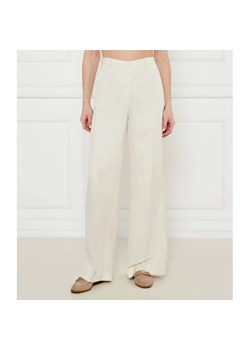 Tommy Hilfiger Spodnie | flare fit | z dodatkiem lnu ze sklepu Gomez Fashion Store w kategorii Spodnie damskie - zdjęcie 185011243