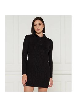 Pinko Sukienka YORK CHOCOLATE | z dodatkiem wełny ze sklepu Gomez Fashion Store w kategorii Sukienki - zdjęcie 185011400
