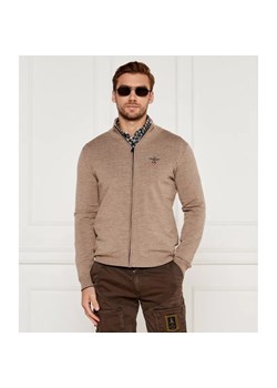 Aeronautica Militare Wełniany kardigan | Regular Fit ze sklepu Gomez Fashion Store w kategorii Swetry męskie - zdjęcie 185011541