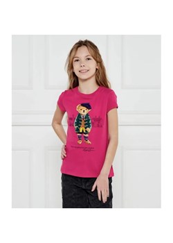 POLO RALPH LAUREN T-shirt | Regular Fit ze sklepu Gomez Fashion Store w kategorii Bluzki dziewczęce - zdjęcie 185012313