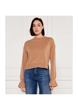 Liu Jo Wełniany sweter | Cropped Fit | z dodatkiem kaszmiru ze sklepu Gomez Fashion Store w kategorii Swetry damskie - zdjęcie 185012351