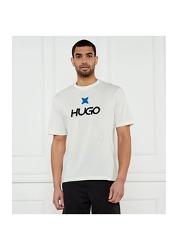 Hugo Blue T-shirt Newromi | Regular Fit ze sklepu Gomez Fashion Store w kategorii T-shirty męskie - zdjęcie 185012870