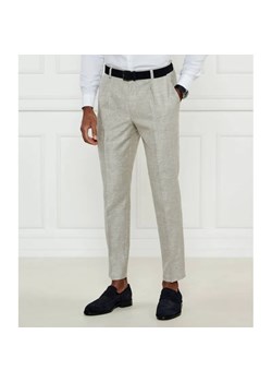 BOSS BLACK Spodnie C-Perin-PL-25 | Relaxed fit | z dodatkiem lnu ze sklepu Gomez Fashion Store w kategorii Spodnie męskie - zdjęcie 185012932