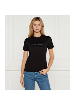 Calvin Klein Jeans T-shirt | Regular Fit ze sklepu Gomez Fashion Store w kategorii Bluzki damskie - zdjęcie 185013081