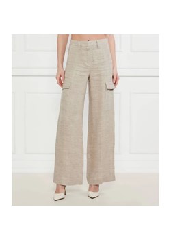 Marella Lniane spodnie GELADA | flare fit ze sklepu Gomez Fashion Store w kategorii Spodnie damskie - zdjęcie 185013613