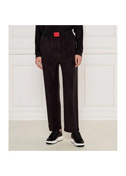 Hugo Bodywear Spodnie dzianinowe SNOOZIE | Regular Fit ze sklepu Gomez Fashion Store w kategorii Spodnie damskie - zdjęcie 185014244