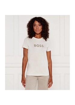 BOSS ORANGE T-shirt C_Elogo_5 | Regular Fit ze sklepu Gomez Fashion Store w kategorii Bluzki damskie - zdjęcie 185014330