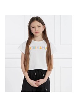 Patrizia Pepe T-shirt MAGLIA | Cropped Fit ze sklepu Gomez Fashion Store w kategorii Bluzki dziewczęce - zdjęcie 185015032