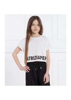 Patrizia Pepe T-shirt MAGLIA | Cropped Fit ze sklepu Gomez Fashion Store w kategorii Bluzki dziewczęce - zdjęcie 185015063