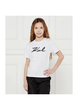 Karl Lagerfeld Kids T-shirt | Regular Fit ze sklepu Gomez Fashion Store w kategorii Bluzki dziewczęce - zdjęcie 185015563