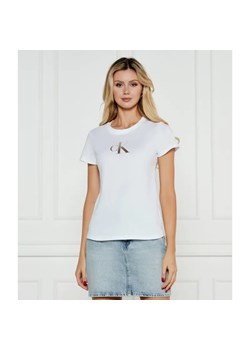 Calvin Klein Jeans T-shirt | Slim Fit ze sklepu Gomez Fashion Store w kategorii Bluzki damskie - zdjęcie 185016021