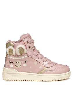 Sneakersy Geox J Washiba J56HXE 0BCKN CA82U D Różowy ze sklepu eobuwie.pl w kategorii Buty sportowe dziecięce - zdjęcie 185016353