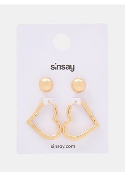 Sinsay - Kolczyki 2 pack - złoty ze sklepu Sinsay w kategorii Kolczyki - zdjęcie 185019583