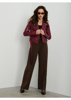 Sinsay - Spodnie z szeroką nogawką - brązowy ze sklepu Sinsay w kategorii Spodnie damskie - zdjęcie 185019662