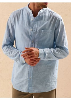 Sinsay - Koszula z lnem - błękitny - id: 9973I-05X - marki Sinsay - 185020993 Sinsay - Koszula z lnem - błękitny ze sklepu Sinsay w kategorii Koszule męskie - zdjęcie 185020993