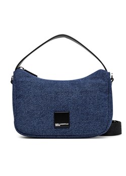 Torebka Karl Lagerfeld Jeans A3W30210 Niebieski ze sklepu eobuwie.pl w kategorii Listonoszki - zdjęcie 185021110