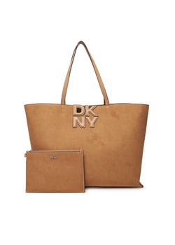 DKNY Torebka R52AMJ38 Brązowy ze sklepu MODIVO w kategorii Torby Shopper bag - zdjęcie 185022582