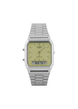 Casio Zegarek Vintage AQ-230A-9AMQYES Srebrny ze sklepu MODIVO w kategorii Zegarki - zdjęcie 185022723