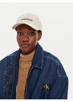 Guess Jeans Czapka z daszkiem M4BZ26 WF8V1 Écru ze sklepu MODIVO w kategorii Czapki z daszkiem męskie - zdjęcie 185022954