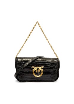 Pinko Skórzana torebka na ramię LOVE BOX BAGUETTE ze sklepu Gomez Fashion Store w kategorii Listonoszki - zdjęcie 185027733