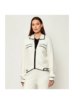 Liu Jo Sport Sweter | Regular Fit | z dodatkiem jedwabiu ze sklepu Gomez Fashion Store w kategorii Swetry damskie - zdjęcie 185027961